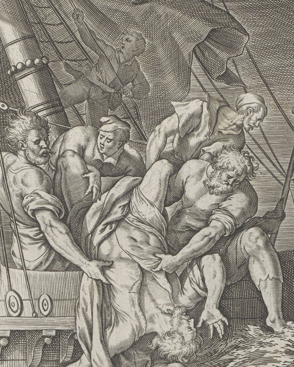 ''Jonah is thrown into the sea'' (1646)
