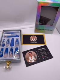 Image 2 of The Elevate Azul Sparkle Press Ons