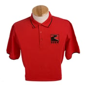 Image of Embroidered Cutter & Buck Clique Tipped Polo - Red