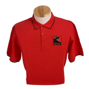 Image of Embroidered Cutter & Buck Clique Tipped Polo - Red