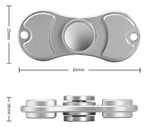 Aluminium Alloy fidget Spinner - Silver