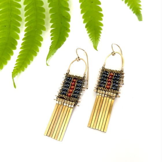 Image of A Line of Fire Earrings