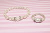 Diamond Pearl Bracelet w/ Ring