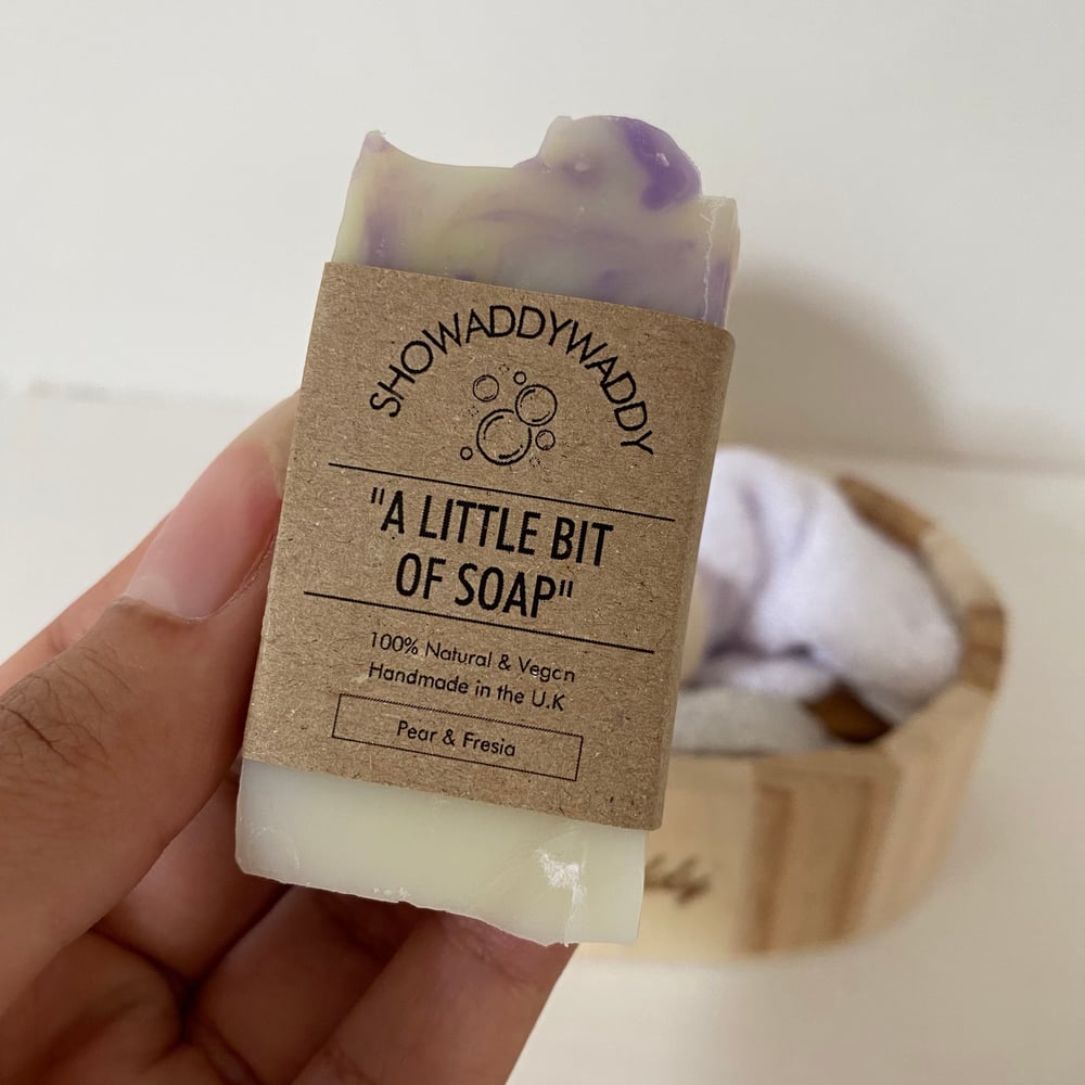 Engraved Bath Hamper Gift Set with "A LITTLE BIT OF SOAP"