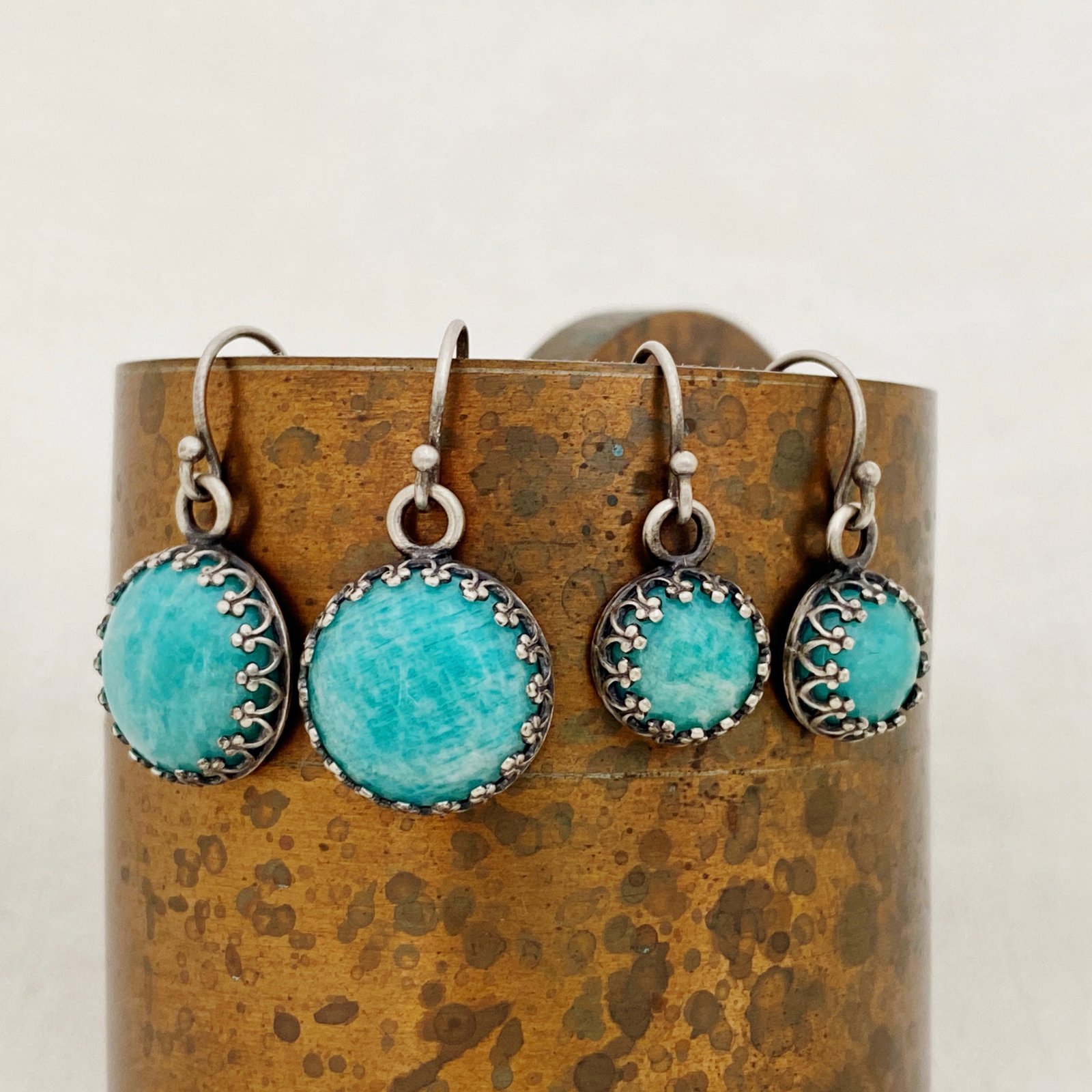 Amazonite fashion earrings