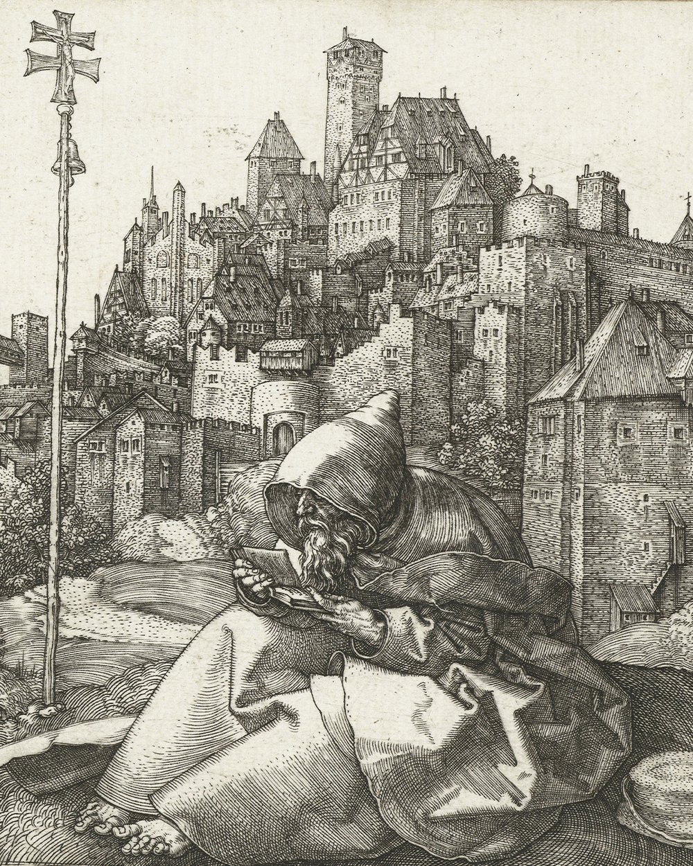 ''Saint Anthony in front of a city'' (1519)