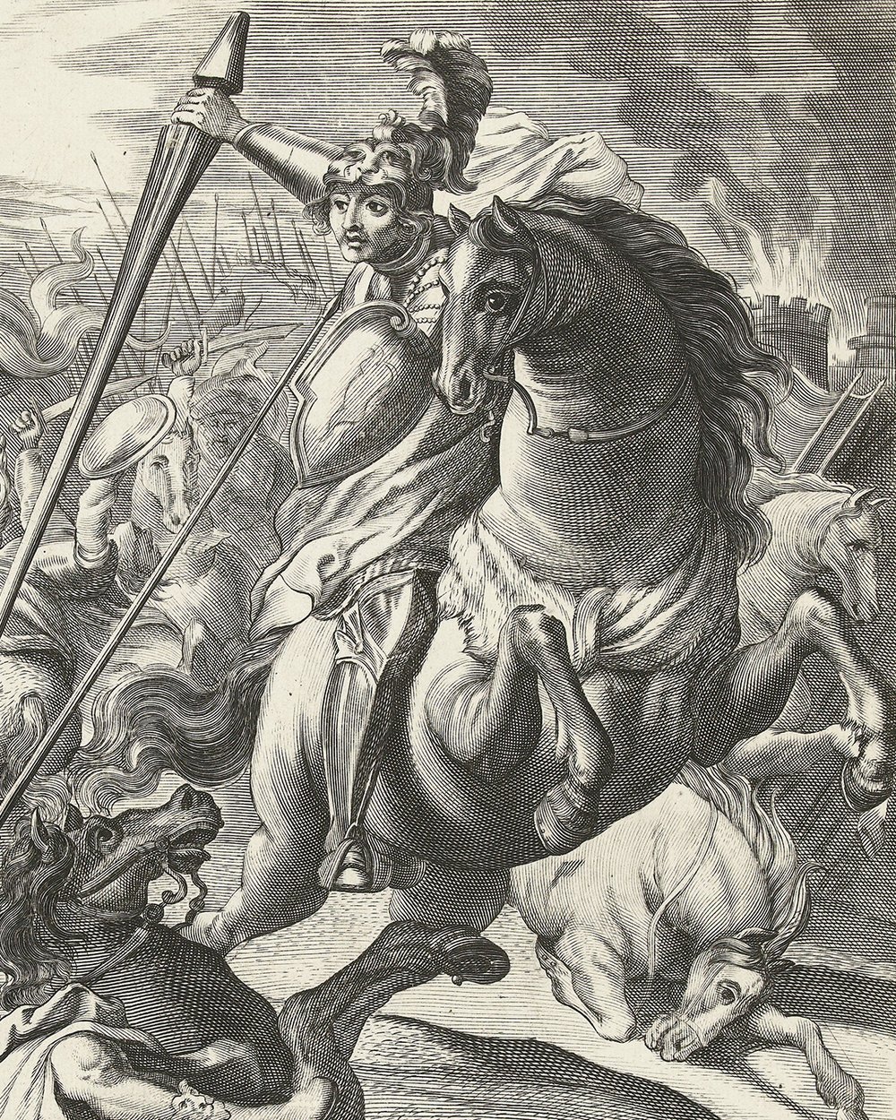 ''Achilles defeats the Trojans'' (1675 - 1685)