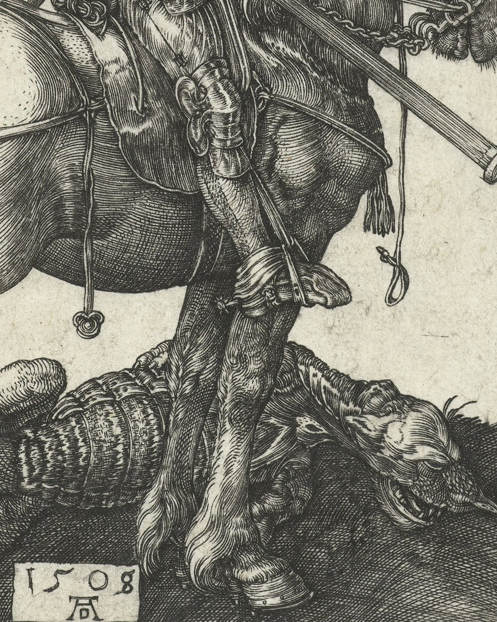 ''Saint George on horseback next to the Slain Dragon'' (1508)