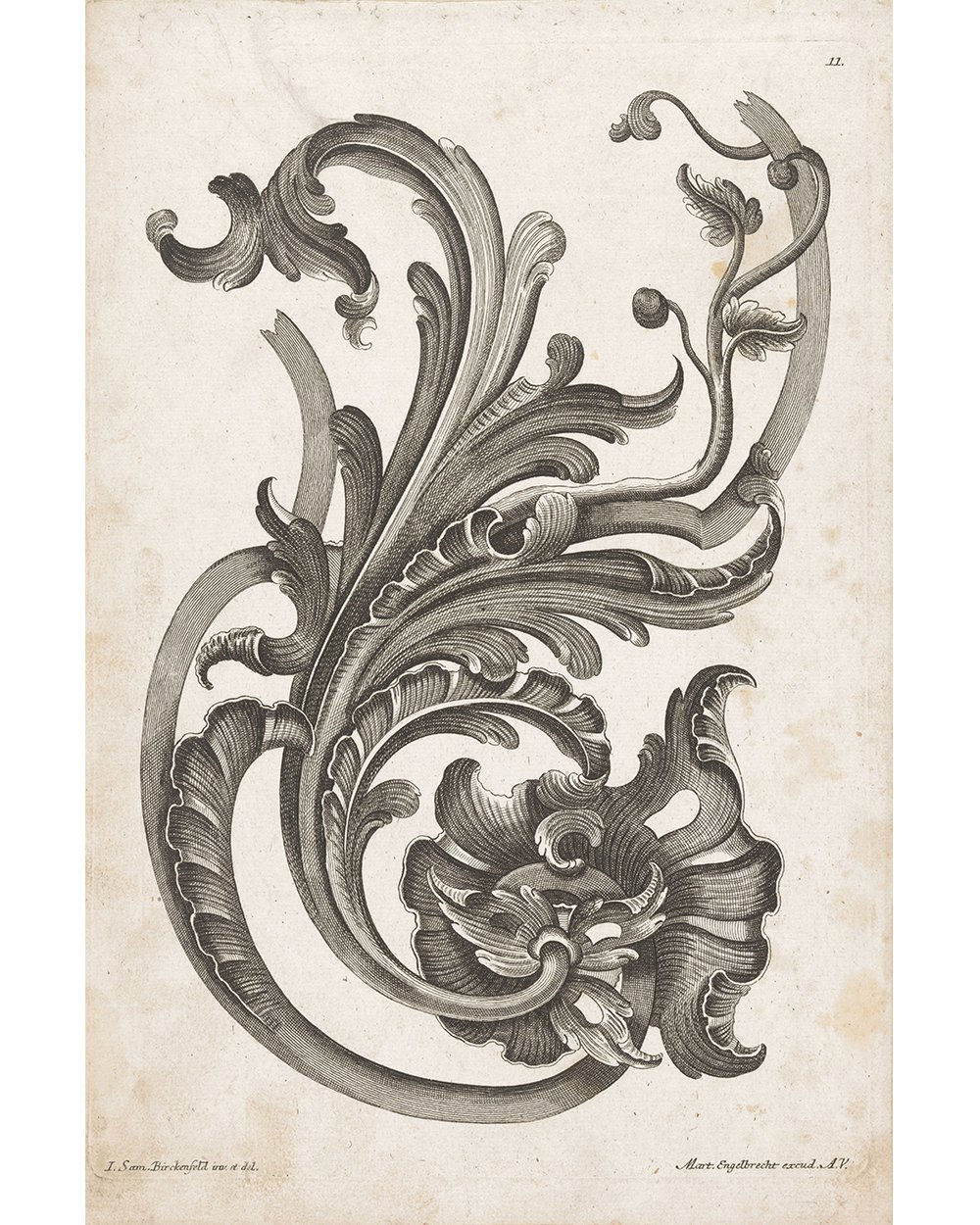 ''Wrought ironwork with floral motifs'' (1694 - 1756)