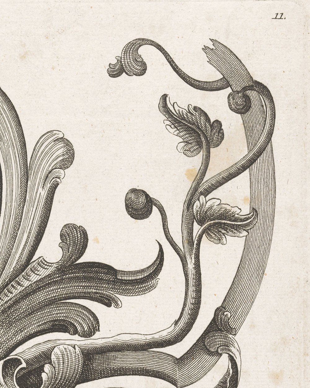 ''Wrought ironwork with floral motifs'' (1694 - 1756)