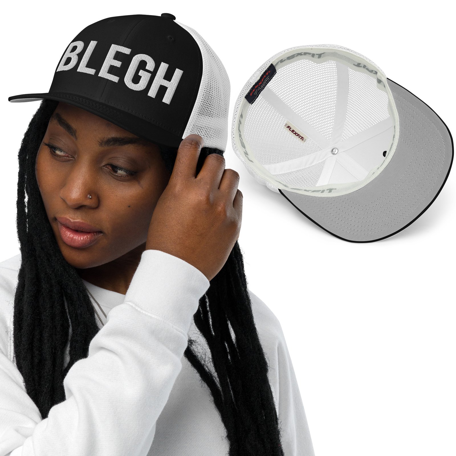 CLOSED BACK CLASSIC BLEGH TRUCKER HAT Ohrion Apparel