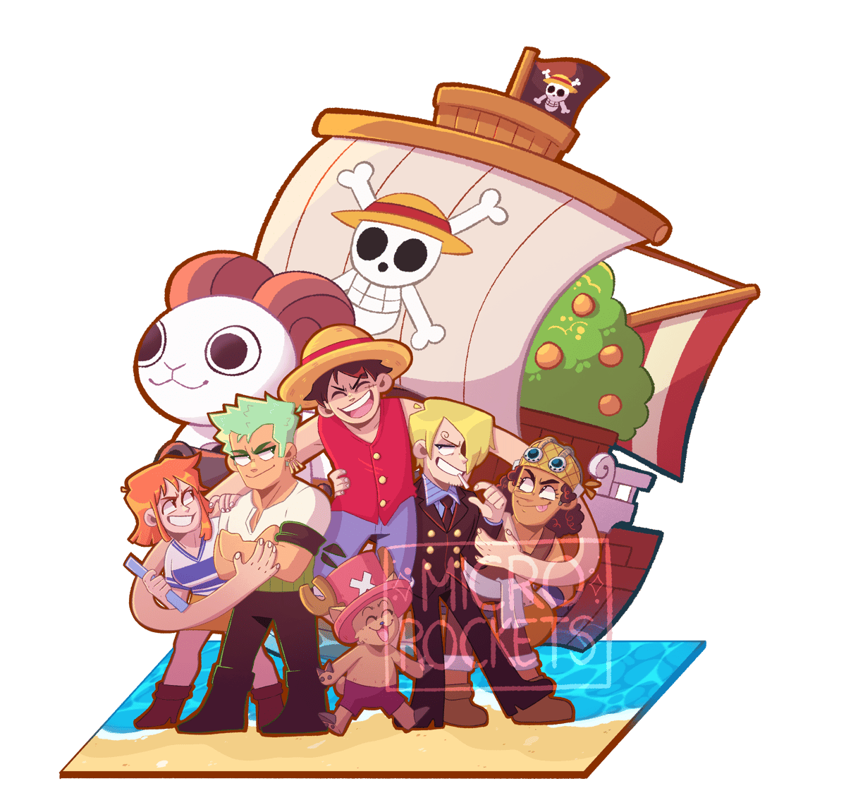 PREORDER Straw Hats Acrylic Standee (pretimeskip) microrockets
