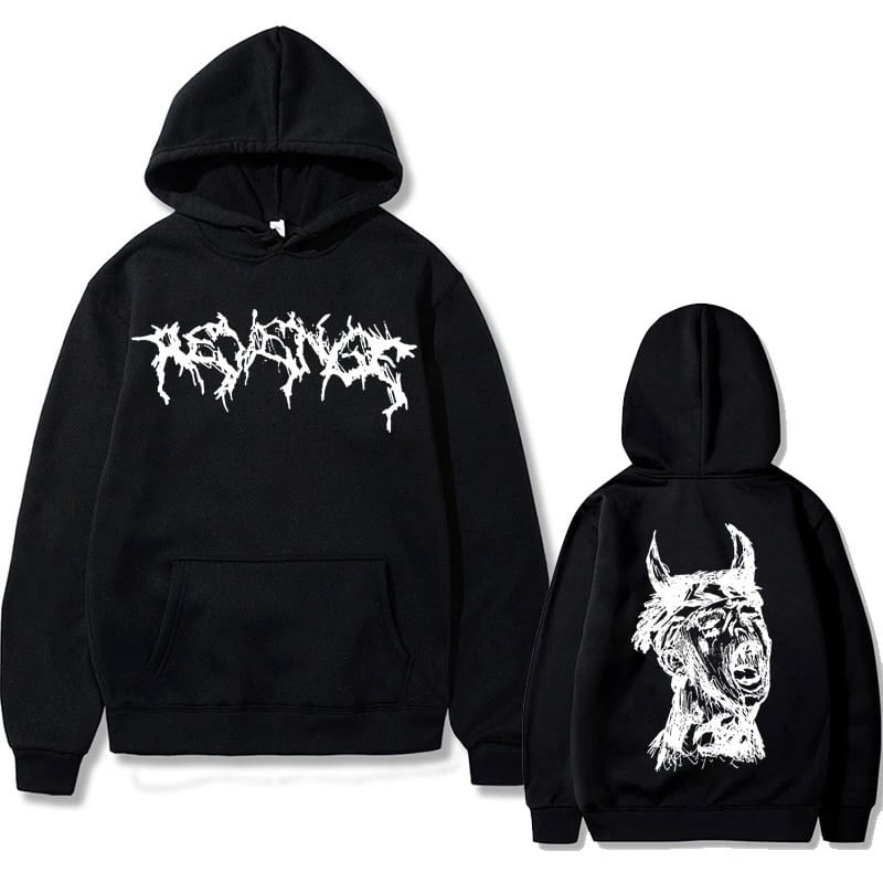 Image of Revenge Grunge Hoodie W/ Demon