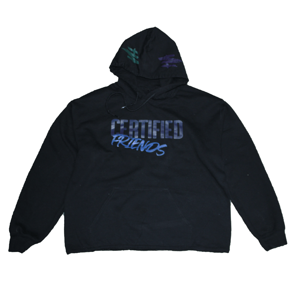 Image of Certified Friends Ha Ha Hoodie (BLACK)