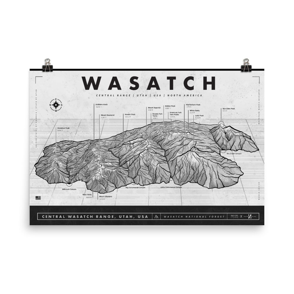 wasatch range map