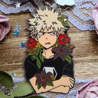 Image 1 of Bakugou Flowers Enamel Pin