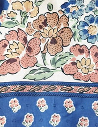 Image 3 of Kimono Moroccan blue & orange print size M