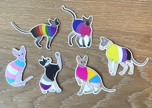 Image of Pride Sphynx stickers