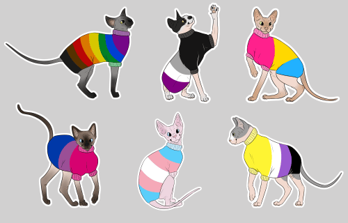 Image of Pride Sphynx stickers