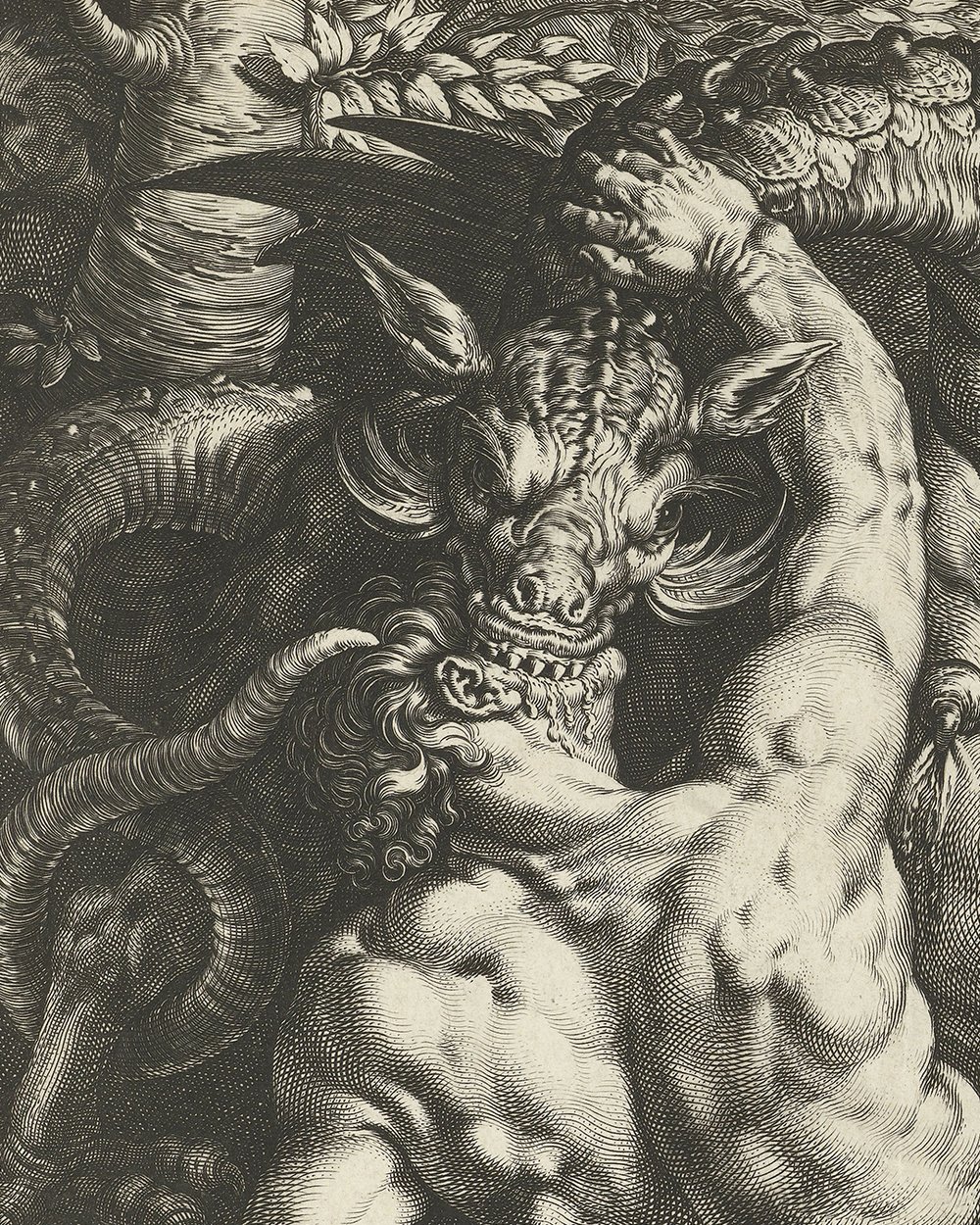 ''A dragon devouring the companions of Cadmus''(1588)