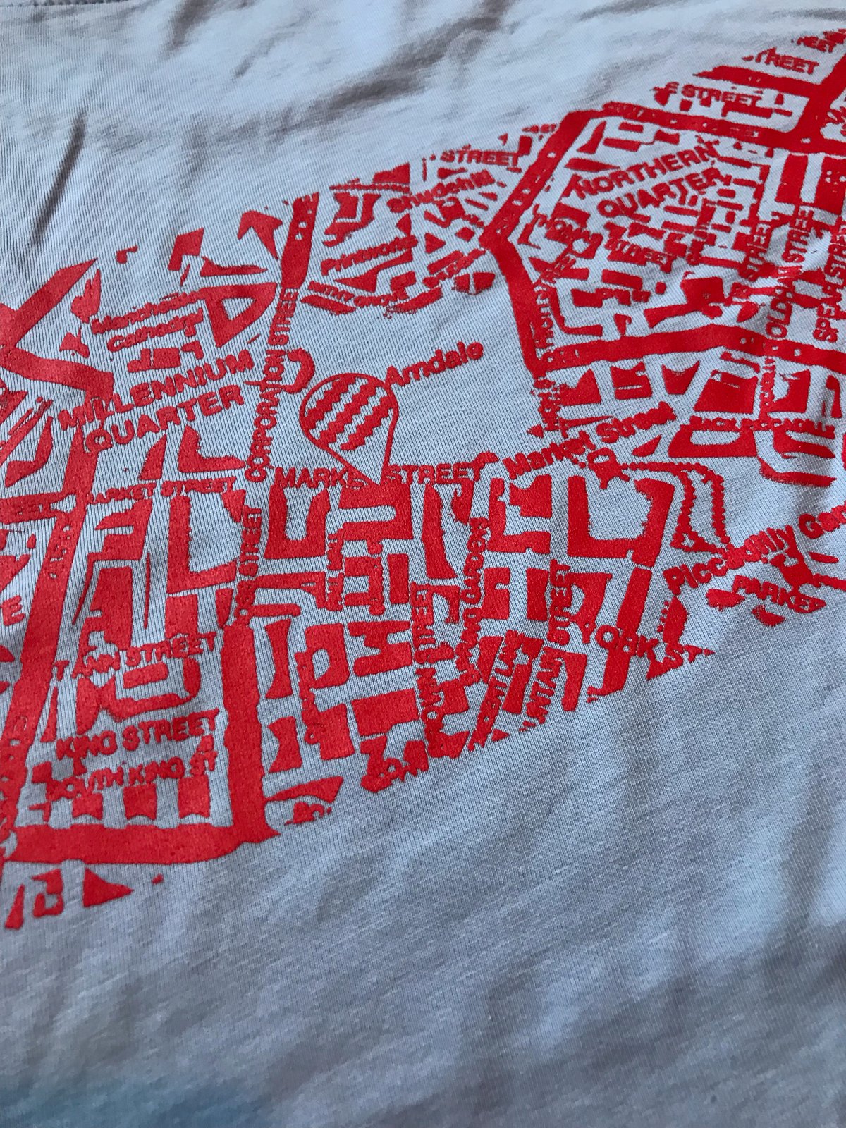 Image of SALE: Manchester Map Tee Sky