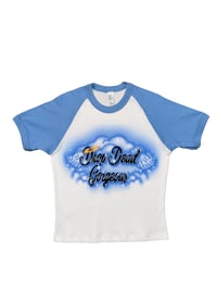 Image 1 of 'Drop Dead Gorgeous' Airbrush Cropped Raglan