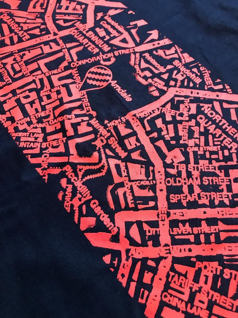 Image of SALE: Manchester Map Tee Navy