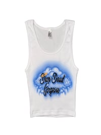 Image 1 of 'Drop Dead Gorgeous' Airbrush Baby Crop Tank