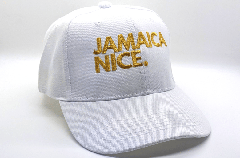Image of LOW PROFILE WHITE EMBROIDERED CAP