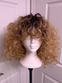 Image 2 of Dark Root Blonde Curly Wig