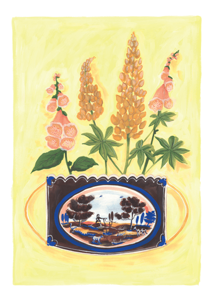 Image of A3 Roaming the Fields Print