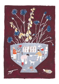 Image 1 of A3 Stately Garden Vase print