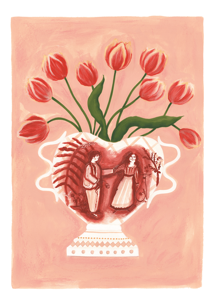 Image of A3 The Original Romantic Vase Print