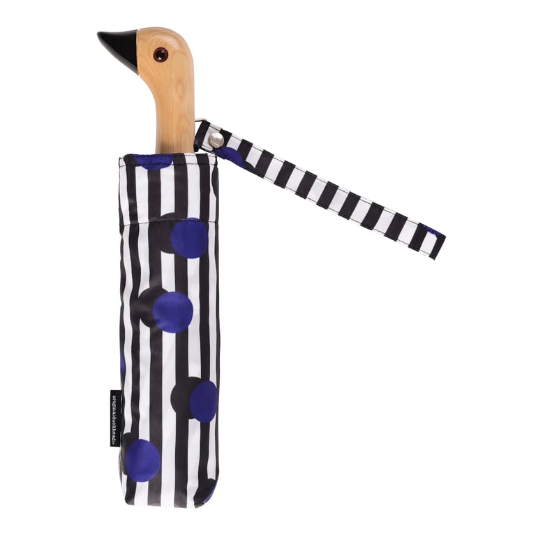 PARAPLUIE CANARD POLKA STRIPE, ORIGINAL DUCKHEAD