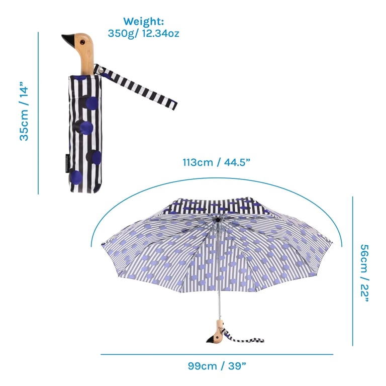 PARAPLUIE CANARD POLKA STRIPE, ORIGINAL DUCKHEAD Image 5