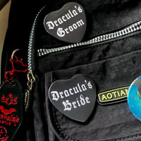 Image 3 of Dracula's Bride/Groom | Pinback Button