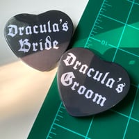 Image 4 of Dracula's Bride/Groom | Pinback Button