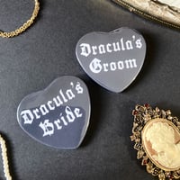 Image 1 of Dracula's Bride/Groom | Pinback Button