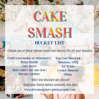 Cake Smash - Bucket List 