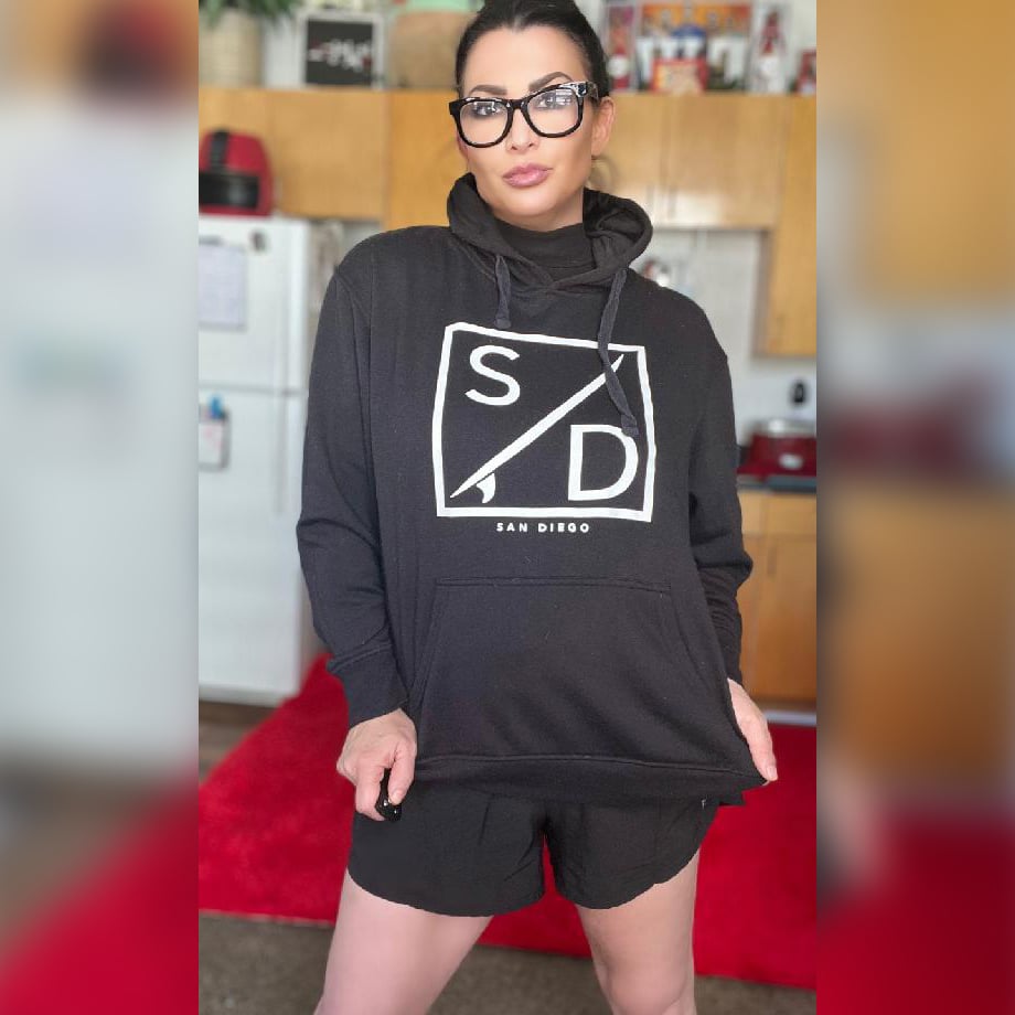 Worn San Diego Hoodie Sweatshirt + Free Signed 8X10