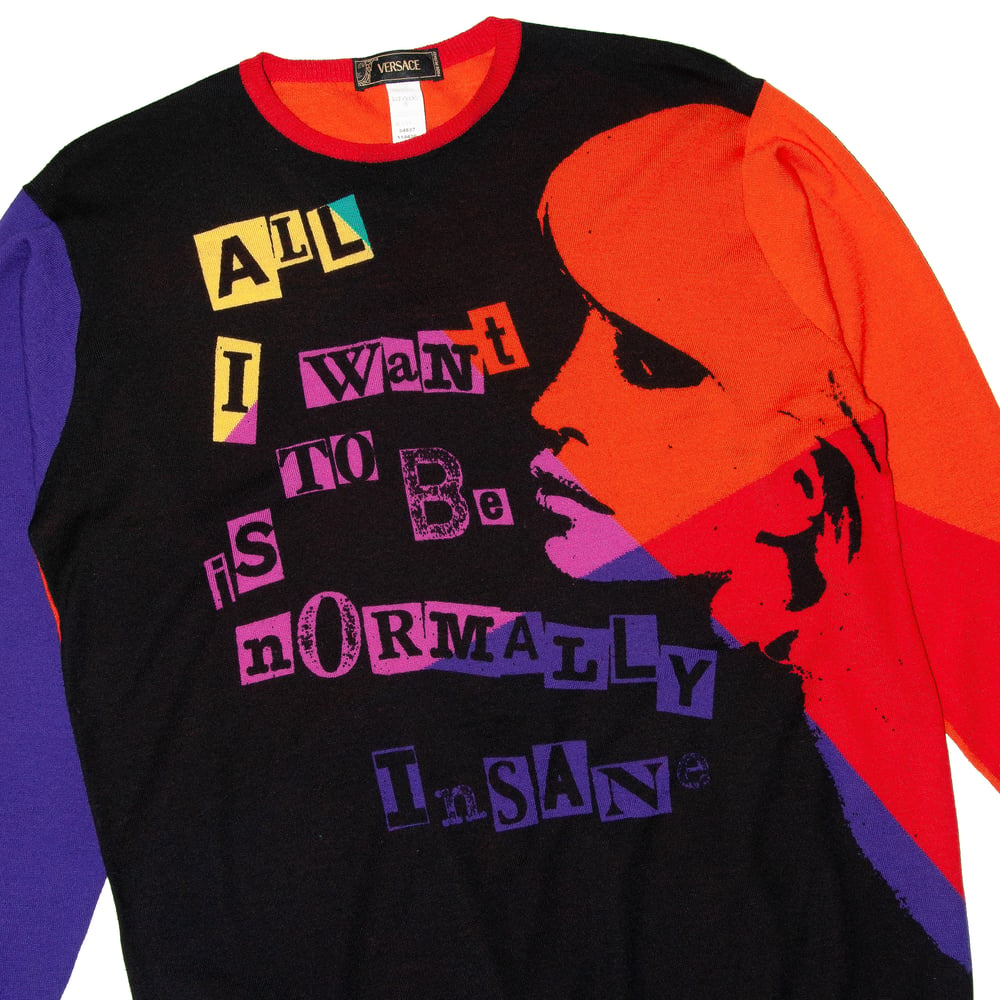 Image of Versace 2004 'Normally Insane' Long Sleeve Knit