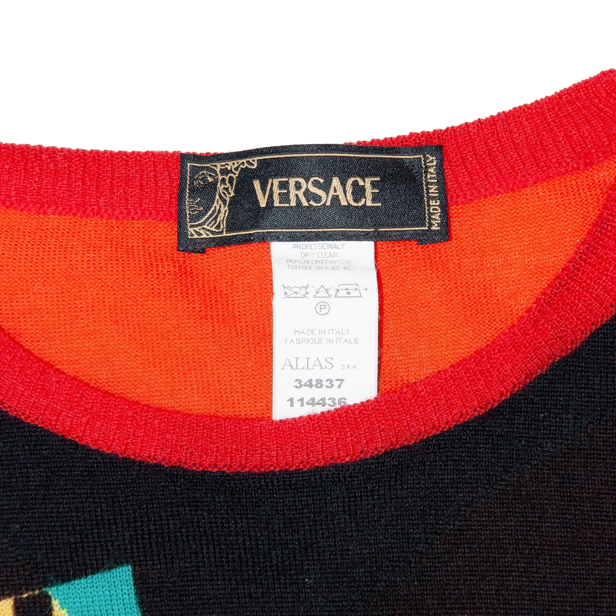 Image of Versace 2004 'Normally Insane' Long Sleeve Knit