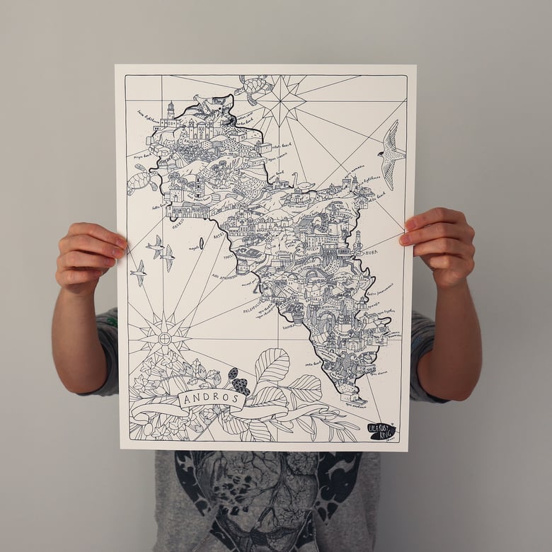 Image of Colour in Map - Andros