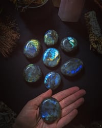 Image 3 of Labradorite Palm stones 