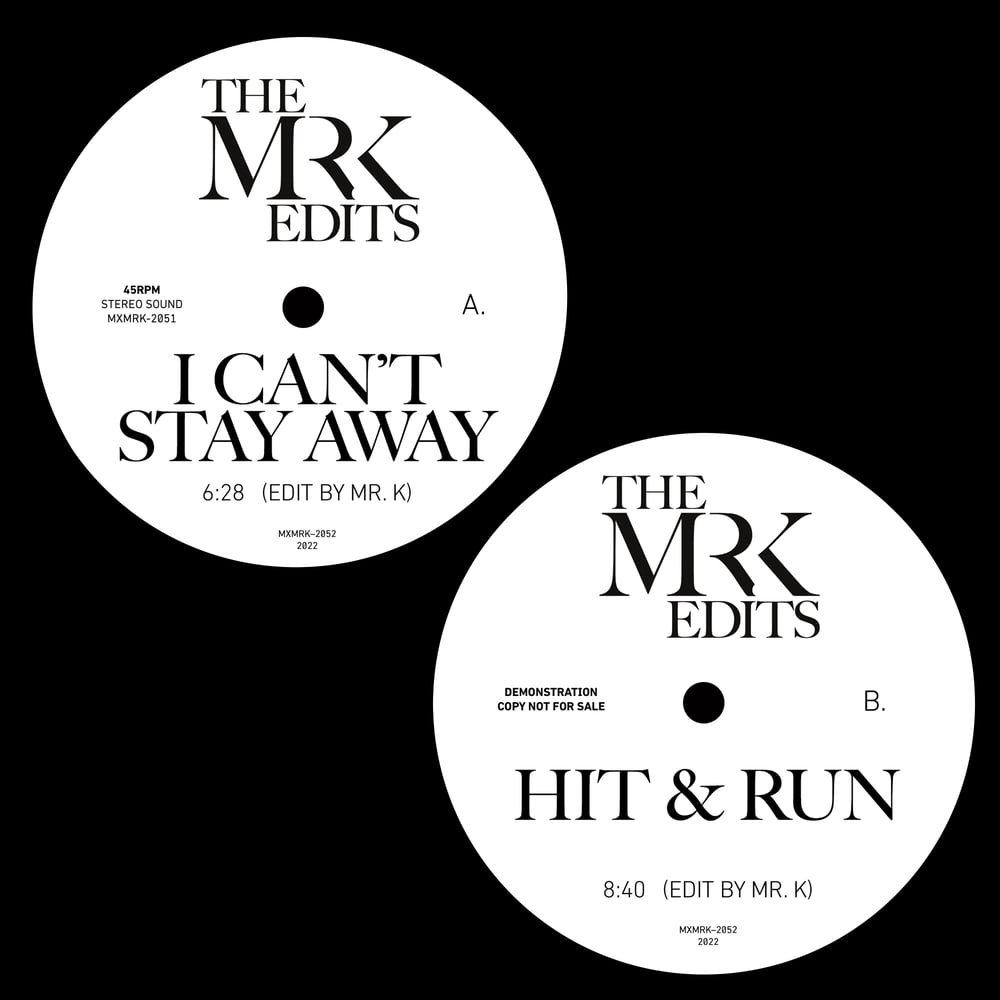 [12"] I CAN'T STAY AWAY B/W HIT & RUN — MXMRK2052