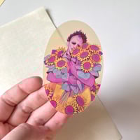 Image 4 of Semi-Clear Flower Slasher Stickers