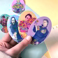 Image 5 of Semi-Clear Flower Slasher Stickers