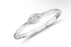 Mini Marquise-Cut Diamond Fashion Ring in 14k White Gold (1/10 ct. tw.)