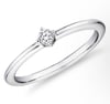 Mini Diamond Stackable Fashion Ring in 14k White Gold