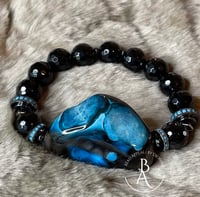 Image 3 of Turquoise Color Pop Agate Bracelet 
